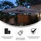 Flash Furniture Sedona 10FT Round Umbrella w/32 Solar LED Lights, Built in Cross Base, Easy Lift/Tilt Function, Gry GM-WL-UU012-GRY-GG - alternate 8
